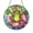 Acrylic 3.5 Inch, variant on Summer Frog Flamingo Pool Float Stained Glass Style Window Suncatcher Decor, Tropical Decorative Acrylic Hanging Panel Ornament for Poolside Window Art and Home Decoration