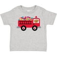 thumbnail image 3 of Inktastic Valentine Fire Truck Heart Bear Boys or Girls Toddler T-Shirt, 3 of 5