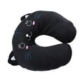 thumbnail image 2 of ZPSHYD Oreiller de Voyage pour Enfant, Oreiller Confortable en Forme de U pour Le Cou des Animaux, adapté au Coussin de Jouets pour Enfants en Avion de Voiture de Voyage(Black Cat), 2 of 14