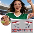thumbnail image 2 of MKHSQHDG Today's Deals Temporary Football Stickers Art Decals for Fans and Party Events, 2 of 6