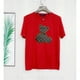 thumbnail image 1 of Año Verano Nuevo Estilo Cuero Grava Oso Bordado Algodón Puro Cuello Redondo Camiseta Manga Corta s-4xlpangjing, 1 of 4