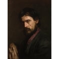 thumbnail image 3 of Thomas Eakins 19x24 Black Modern Framed Museum Art Print Titled - The Veteran (Portrait of George Reynolds) (Probably&nbsp;1885), 3 of 5