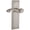 Satin Nickel, variant on Grandeur 821303 Fifth Avenue Solid Brass Rose Right Handed Privacy Door Lever Set - Nickel