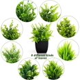 thumbnail image 2 of Fake Plants Mini Potted Artificial Plants, 8 Pack Artificial Eucalyptus Plants Small Houseplants Greenery in Black Round Pot, Small Faux Plants Decor for Home Bathroom Office Farmhouse Desk Shelf A, 2 of 5