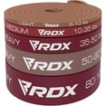 thumbnail image 4 of RDX Resistance Bands 5 Level Set, CPSIA, RoHS, REACH Certified, Pull up Assist Natural Thick Latex Long Loop, Stretching Workout Home Gym Fitness Exercise Powerlifting Yoga Pilates Men Women Slimming, 4 of 8