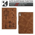 thumbnail image 2 of ELEHOLD Case For Lenovo Tab M11 Kitty Pattern Leather Tablet Case, Slim Back Smart Cover, Auto Sleep/Wake, Full Body Protection, Kickstand，Brown, 2 of 9