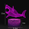 thumbnail image 2 of Lámpara de mesa pequeña 3d serie Shark, luz visual LED con control remoto colorido creativo, 2 of 5