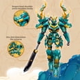 thumbnail image 3 of Set de juguetes con bloques de construcción CSNRHG Green Dragon Samurai Mech, 3 of 8