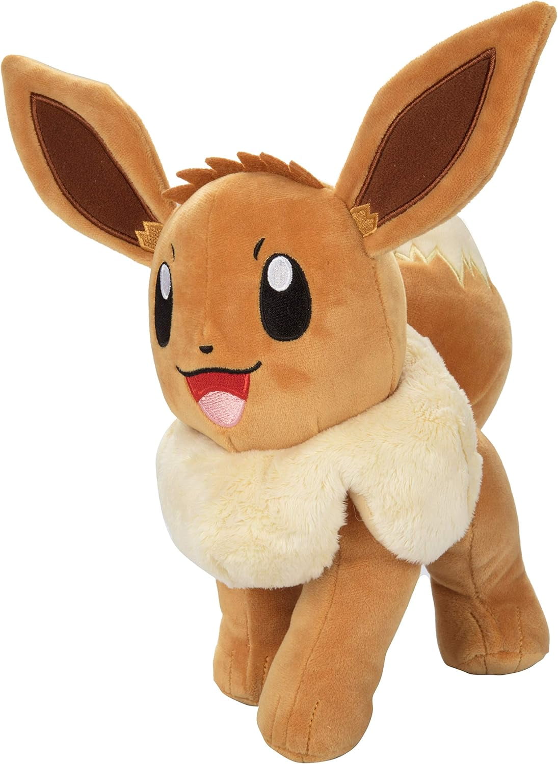 Pokemon 12" Large Eevee Plush - Officially Licensed - Let's Go Starter Figure - Authentic Soft 12-inch Stuffed Animal Toy - Gift for Kids, Boys, Girls - 2+