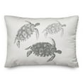 thumbnail image 2 of Creative Products Watercolor Sea Turtles 14x20 Spun Poly Pillow, 2 of 3