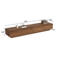 thumbnail image 4 of Blotout 78.7''Minimalist Floating TV Stand, Modern Wall-Mounted Media Console with 4 Drawers, Soft Close Hydraulic Cabinets, Round Corner & Cable Management for Wall-mounted TV Up to 90'', 4 of 8