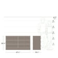 thumbnail image 4 of Prepac Astrid 6-Drawer Double Dresser, Drifted Gray, 4 of 12