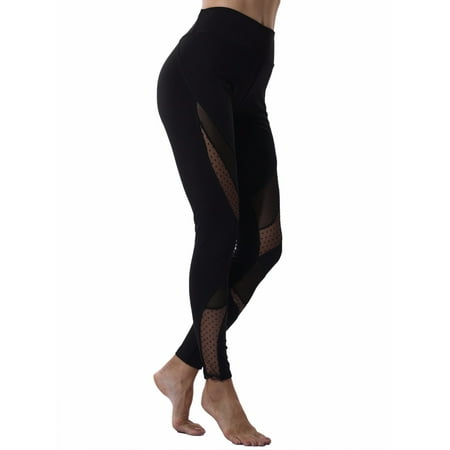 FITTOO Activewear Yoga Pants, Women's Power Flex Yoga Pants Tummy Control Workout Yoga Capris Pants