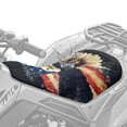 thumbnail image 4 of Uorisanigo ATV Seat Cushion Cover Non-Slip Bald Eagle American Flag Dirt Bike Seats Cushion Breathable Motorcycle Seat Cover Waterproof Protection Car Accessories for Most ATVs, 4 of 7