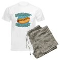 thumbnail image 6 of CafePress - Sun's Out Buns Out Men's Light Pajamas - Men's Light Loose Fit Cotton Pajama Set, 6 of 7