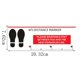 thumbnail image 5 of Pegatinas de suelo con distanciamiento social epidémico, logotipo epidémico, grafiti creativo, pegatinas para ventanas de vidrio, PVC, autoadhesivas, 5 of 6
