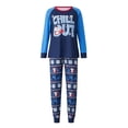 thumbnail image 4 of Txlixc Traje de pijama de Navidad familiar, blusa de manga larga impresa con letras + pantalones impresos de alce Snowflake Santa Claus Txlixc  moda, 4 of 9