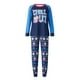 thumbnail image 4 of Txlixc Traje de pijama de Navidad familiar, blusa de manga larga impresa con letras + pantalones impresos de alce Snowflake Santa Claus Txlixc  moda, 4 of 9