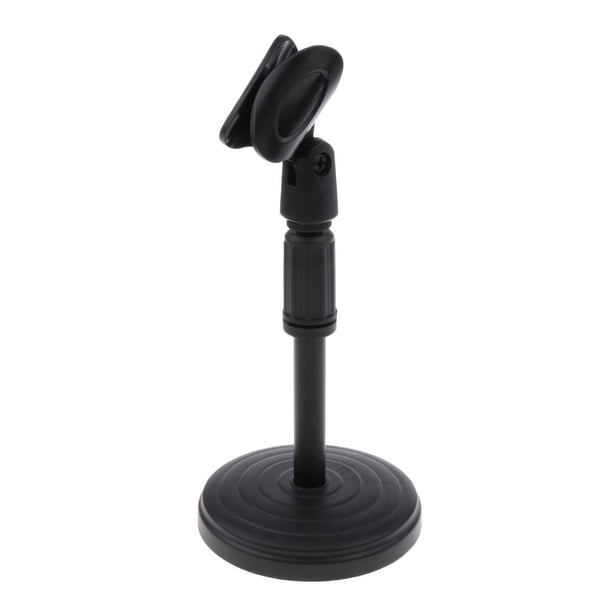 Soporte de Micrófono de Escritorio Soporte de Clip de Soporte para Reuniones Conferencias Podcasts Desmontable perfke Soporte para micrófono de sobremesa