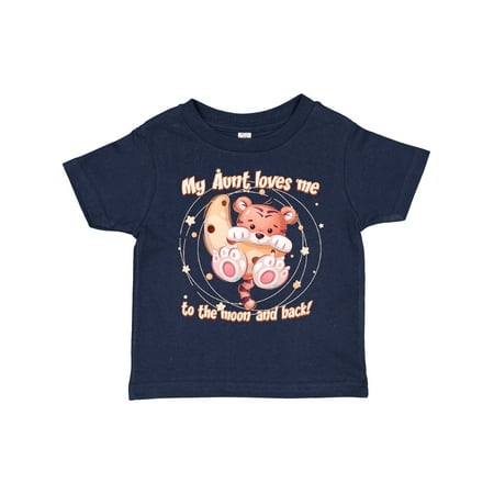 

Inktastic My Aunt Loves Me Tiger Gift Toddler Boy or Toddler Girl T-Shirt