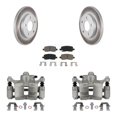 thumbnail image 1 of Transit Auto Rear Disc Brake Caliper Coated Rotors and Ceramic Pads Kit for Car 2010 Chevrolet Impala Without Drum In Hat Parking KCG-100227C, 1 of 11