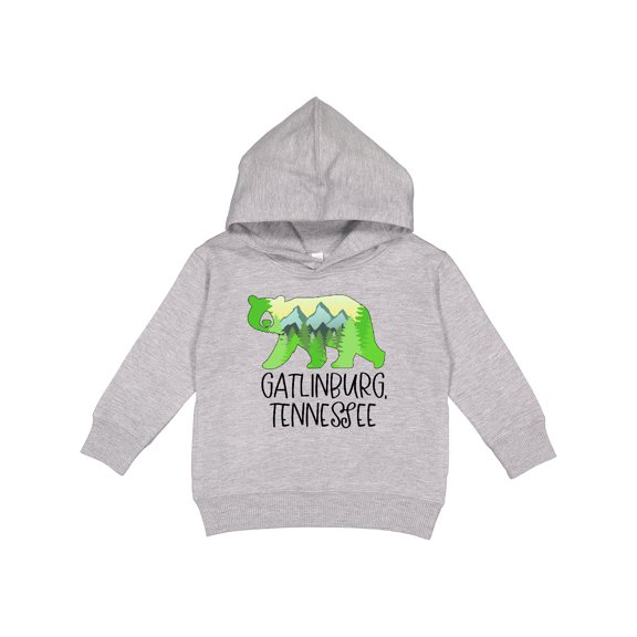 Inktastic Gatlinburg, Tennessee Mountains and Bear Shape Toddler Hoodie