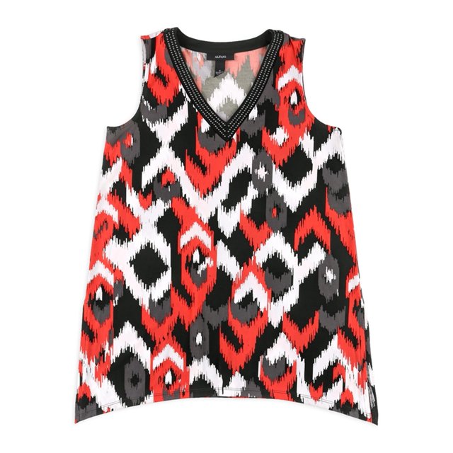 Alfani Womens Chevron Pullover Blusa, Rosa, Small Alfani Pull-over