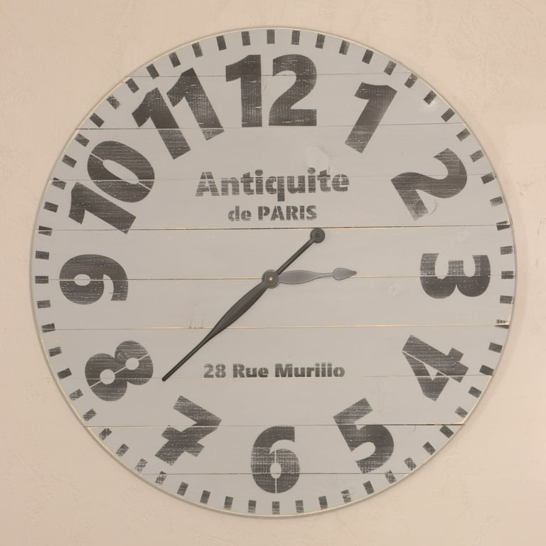 BrandtWorks Oversized Antiquite de Paris Wall Clock 30'' x