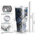 thumbnail image 6 of 30oz Pioneer Flower Tumblers Stainless Steel Tumbler with Lid and Straw,Vacuum Insulated Double Wall Travel Tumbler Cups Mug with Cleaning Brush for Coffee,Tea, 6 of 7