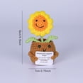 thumbnail image 4 of Plantas en Macetas Crochet Con Cartas Positivas Escritorio (girasol), 4 of 4