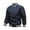 Dark Blue, variant on Wyzesi Mens Leather Jacket Black Men's College Jacket Classic Loose Lightweight Cotton Letterman Baseball Jacket M 4Xl Christmas Jasket for Men