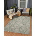 thumbnail image 2 of Linon Outdoor Washable Area Rug Collection, Ivory and Green, 5' x 7', 2 of 8