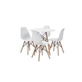 thumbnail image 1 of Comedor Alterego Redondo Blanco con 4 Sillas Blancas, 1 of 2