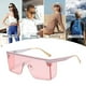 thumbnail image 5 of Gafas de sol sin marco de una sola pieza, gafas de sol de tendencia de moda con montura grande, hechas de metal, 5 of 5