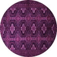 thumbnail image 1 of Ahgly Company Indoor Round Persian Purple Traditional Area Rugs, 7' Round, 1 of 4