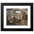 thumbnail image 2 of Jørgen Roed 14x12 Black Modern Framed Museum Art Print Titled - Zealand Autumn Girls at a Well (1850), 2 of 5