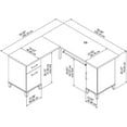 thumbnail image 2 of Bush Furniture Somerset 60" L Shaped Desk with Storage, Hansen Cherry, 2 of 2