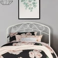 Hillsdale Furniture Jolie Arched Scroll Metal Twin Headboard in