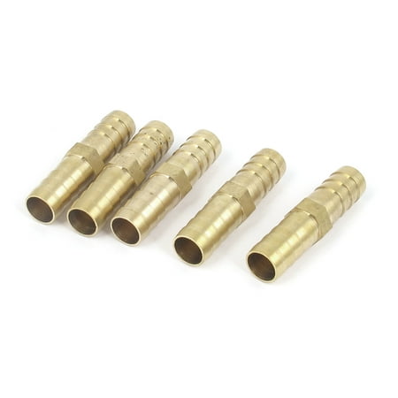5 Pcs 10mm Outside Dia Pneumatic Air Water Gas Hose Piping Barb