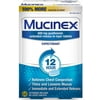 Mucinex 12 Hr Chest Congestion Expectorant, Tablets, 68 Ea, 2 Pack