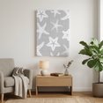 thumbnail image 3 of Canvas Wall Art, Coastal Starfish Framed Canvas Prints for Living Room Office, Gray Nautical Vintage Marine Life Extra Large Gallery Wrapped Wall Decor for Home Office, Gifts, 24"x32" Ship Next Day, 3 of 9