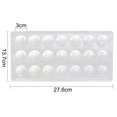 thumbnail image 4 of Clear Hard Plastic Rose Shaped Mould, 21 Cavity Chocolate Molds, Kitchen Baking Tool, DIY Jelly Mould, 4 of 6