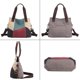 thumbnail image 5 of Bolso de lona para mujer, bolso de hombro informal, bolsos de hombro, bolso de lona Retro, bolso de compras TUNC Sencillez, 5 of 5