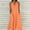 Orange plus size halter midi dress a1, variant on Women Plus Size Halter Solid Casual Boho ALine Midi Travel Dresses Summer Vacation Beach Flowy Swing Sundresses Clothes, Orange 2XL