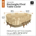 Classic Accessories Veranda WaterResistant 88 Inch Rectangular/Oval