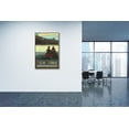 thumbnail image 3 of New York Adirondacks Lake Canoers Hills Giclee Art Print Poster from Travel Artwork by Artist Paul A. Lanquist 30" x 45", 3 of 5