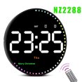 thumbnail image 1 of Reloj de pared LED con control remoto con alarmas duales, calendario y pantalla de temperatura para decoración del hogar. Brillo ajustable, 1 of 5