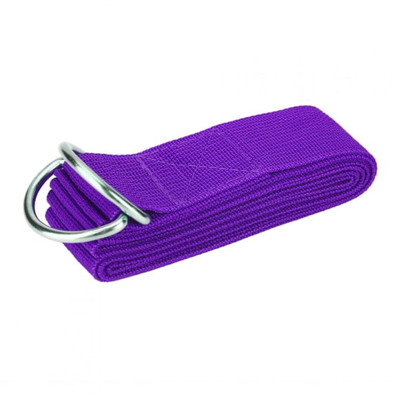 Adjustable Yoga Strap D-Ring Stretch Belt for Fitness Pilates Stretching Exercises, 72 inches / 183 cm