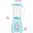 thumbnail image 2 of Haden Stainless 1.75 Liter Glass Jug 700W Motor Power Blender, Turquoise/Chrome, 2 of 8