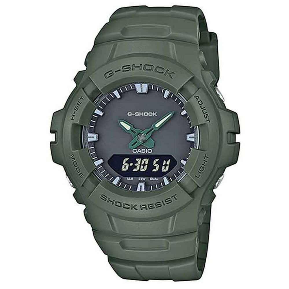 casio green retro mili